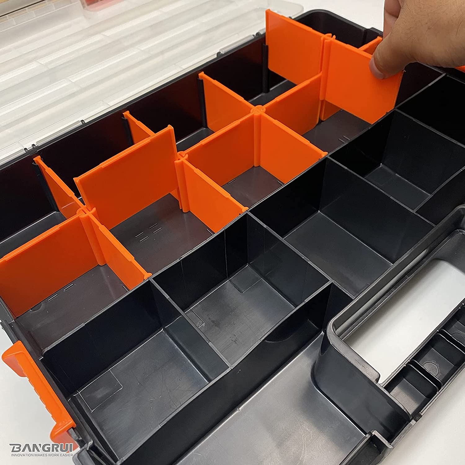 Bangrui 4Pc Hardware and Small Parts Organizer Box Set; Versatile