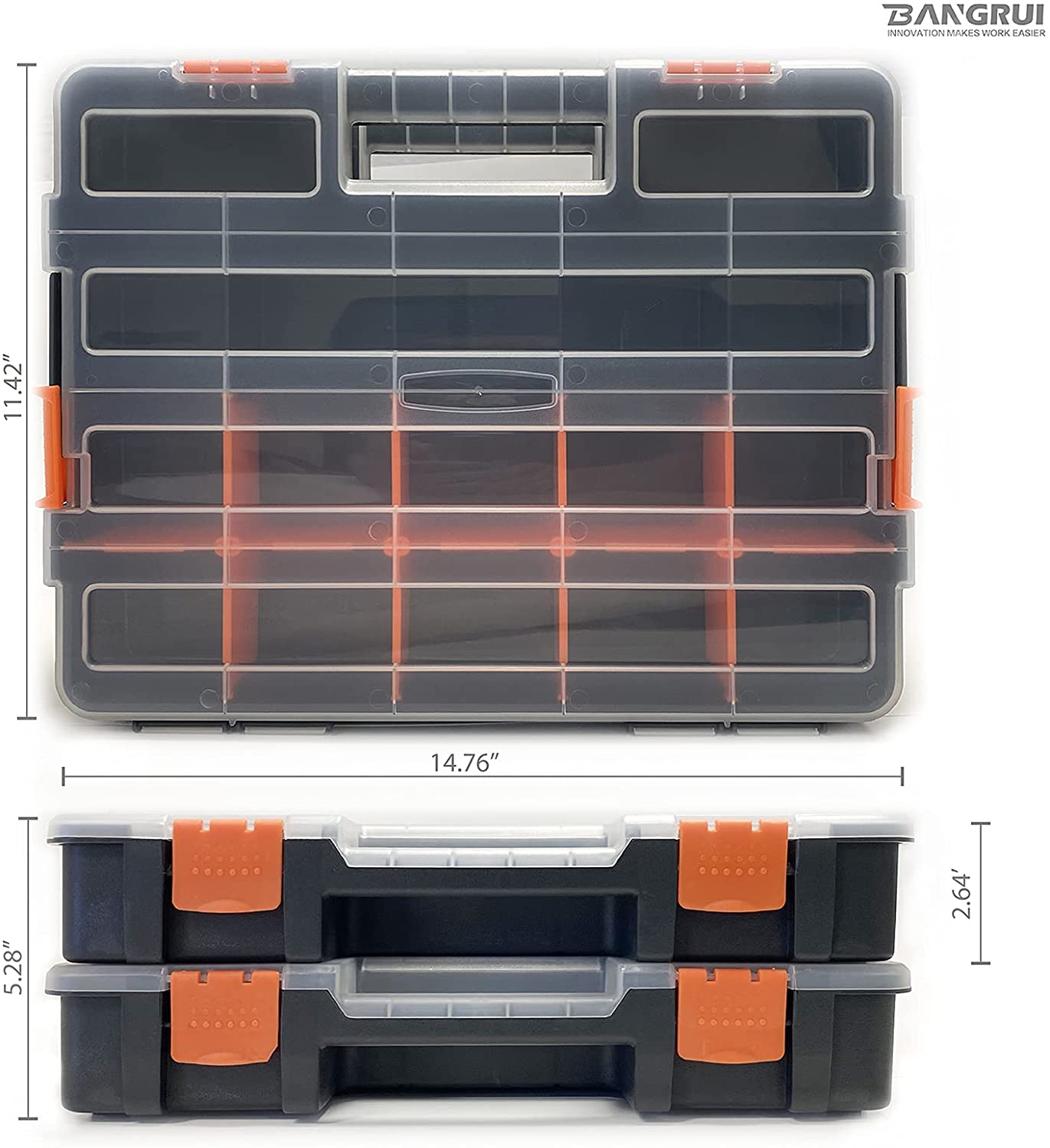 Bangrui 4Pc Hardware and Small Parts Organizer Box Set; Versatile and –  Bangrui Tools