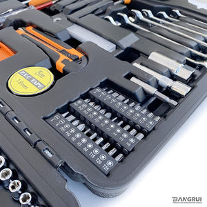 Bangrui 330-Piece Tool Set - General Household Hand Tool Kit with Plastic Tool Box Storage Case