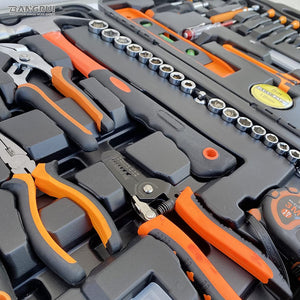 Bangrui 330-Piece Tool Set - General Household Hand Tool Kit with Plastic Tool Box Storage Case