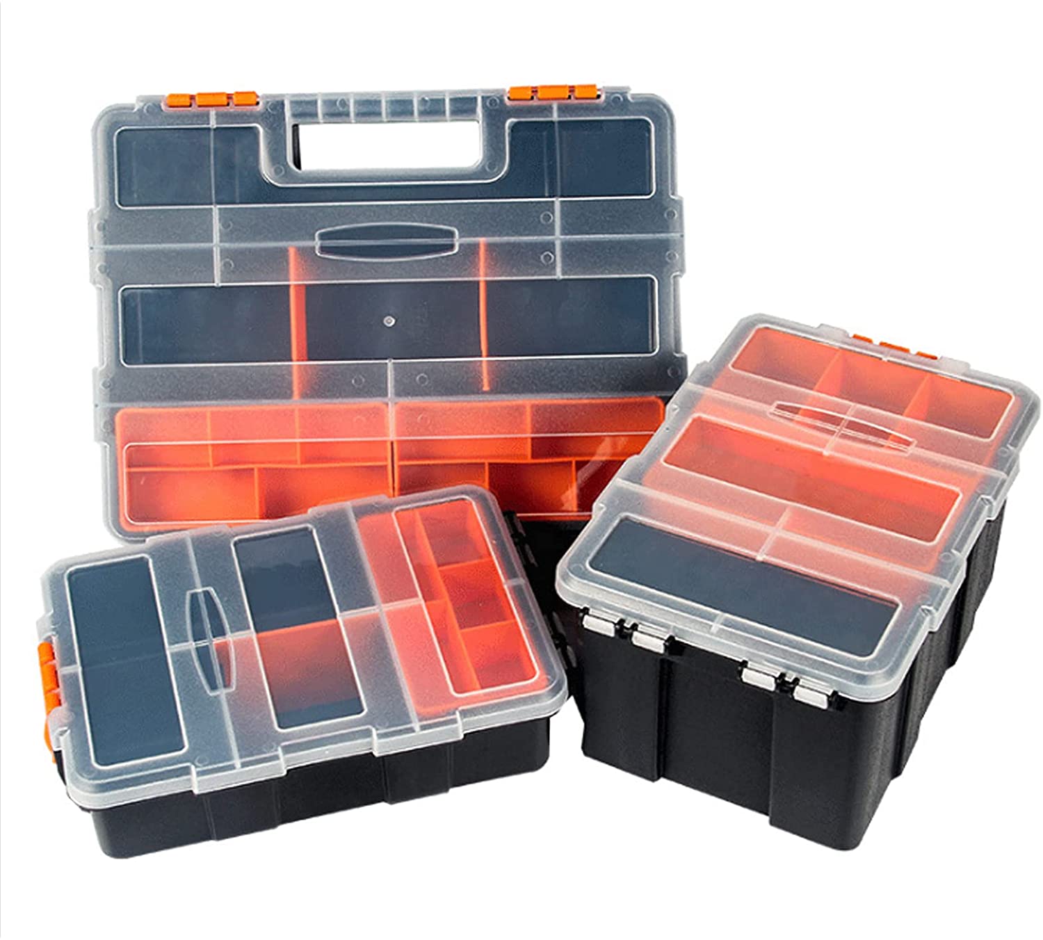 Bangrui 4Pc Hardware and Small Parts Organizer Box Set; Versatile