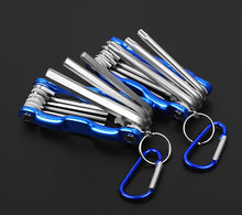 Load image into Gallery viewer, 8PCS Folding Hex Key Wrench Set(Medium Aluminum Holder)

