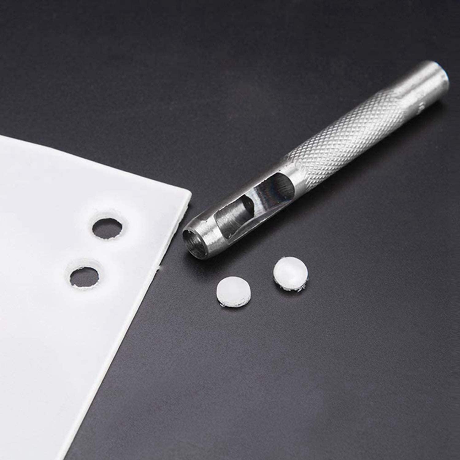 Hollow Hole Punch Set Carbon Steel 1/8 to 5/16 for Leather Fabric