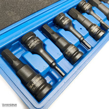 Load image into Gallery viewer, Bangrui BT2104 1/2&quot; Drive Master Impact Hex Bit Set, Hex Driver, SAE/Metric, 1/4&quot; - 3/4&quot;, 5mm - 19mm, Cr-Mo Steel,Impact Grade, One-Piece Construction
