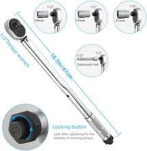 Load image into Gallery viewer, 5PCS Torque Wrench Set (20-160ft.-lb / 20-210Nm)
