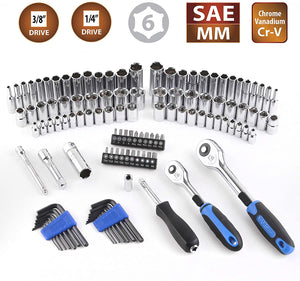 Release&Single-handed Reversing Ratchet Wrench 115 pieces