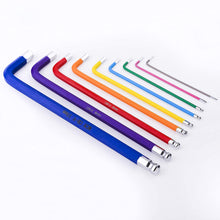 Load image into Gallery viewer, 9PCS Colorful Hex Key Wrench Set with Plastic Box
