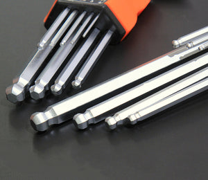 9PCS Hex Key Wrench Set（S2 Material）
