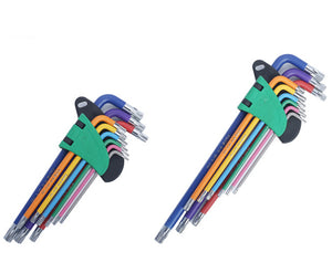 9PCS Colorful Hex Key Wrench Set