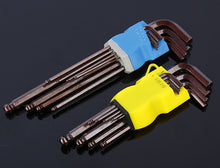 Load image into Gallery viewer, 9PCS Hex Key Wrench Set（S2 Material）
