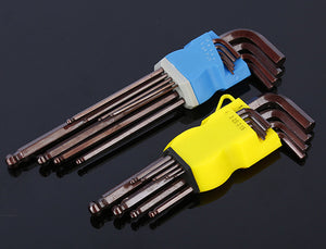 9PCS Hex Key Wrench Set（S2 Material）