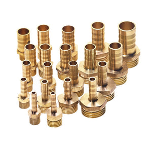 4mm-12mm Brass Pipe Fitting Hose Barb Tail 1/8" 1/4" 1/2" BSP Male Connector Joint Copper Pipe Coupler Adapter Gas Joint