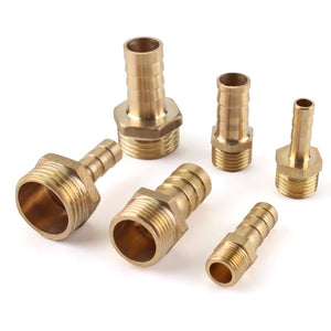 Brass Pipe Fitting 4mm 6mm 8mm 10mm 12mm  Hose Barb Tail 1/8" 1/4" 1/2" 3/8" BSP Male Connector Joint Copper Coupler Adapter
