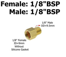 Load image into Gallery viewer, Brass 1/8 1/4 3/8 1/2 3/4 Female to Male Threaded Hex Bushing Reducer Copper Pipe Fitting Water Gas Adapter Coupler Connector
