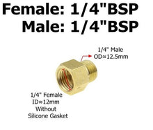 Load image into Gallery viewer, Brass 1/8 1/4 3/8 1/2 3/4 Female to Male Threaded Hex Bushing Reducer Copper Pipe Fitting Water Gas Adapter Coupler Connector
