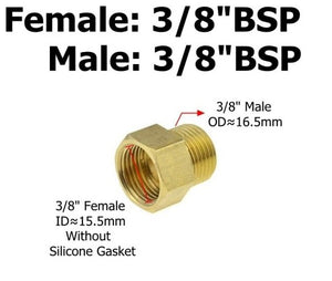 Brass 1/8 1/4 3/8 1/2 3/4 Female to Male Threaded Hex Bushing Reducer Copper Pipe Fitting Water Gas Adapter Coupler Connector