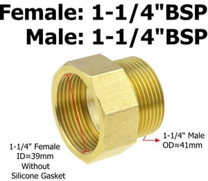 Brass 1/8 1/4 3/8 1/2 3/4 Female to Male Threaded Hex Bushing Reducer Copper Pipe Fitting Water Gas Adapter Coupler Connector